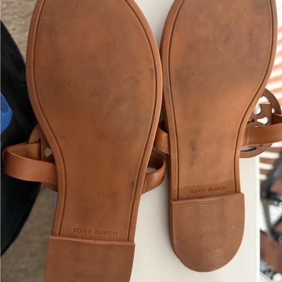 Tory Burch Brown Leather Sandals size 9.5 - Picture 2 of 2